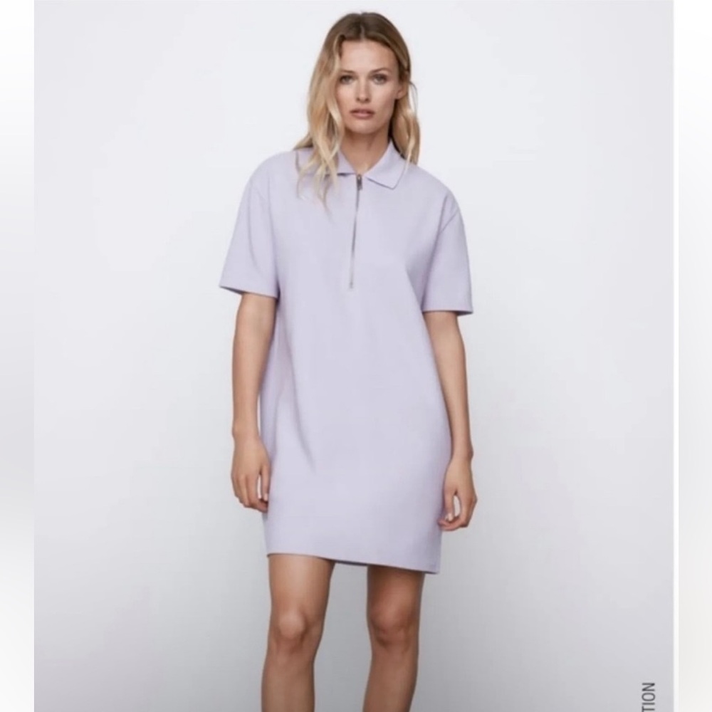 Zara Lavender Polo Dress